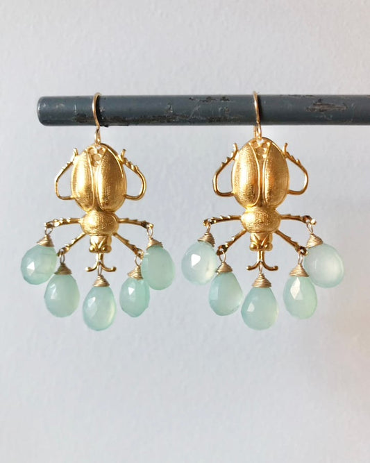 Large Scarab Earring